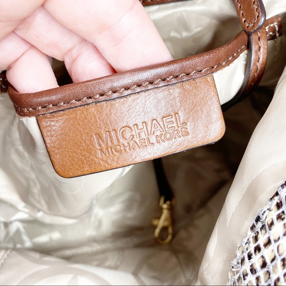 Michael Kors Python Print Shoulder Purse. - image 7